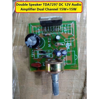Picture of Double Speaker TDA7297 DC 12V Audio Amplifier Dual Channel 15W+15W-Not Specified