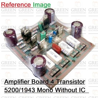 Picture of Amplifier Board 4 Transistor 5200/1943 Mono Without IC 4 Transistors Amplifier Circuit Board For 5200 & 1943 IC Mono Amplifiers Board 4 Transistor IC Not Included In This Board Home Entertainment & Amplifiers-Not Specified