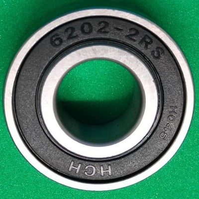 Picture of 6202 Bearing Hch Fan Bearing 6202-2RS C3 EMQ Premium Rubber Seal Ball Bearing ABEC-3 | 15x35x11 | High Precision & Durability-Silver