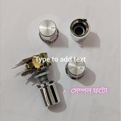 Picture of Volume Nob volume adjustment knob cap plum shaft 6MM-Silver