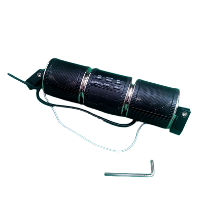 Picture of Motorcycle Bluetooth Speaker Wireless IP54 Waterproof DC12V Handlebar Mounted Audio Sound System Black