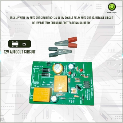 Picture of 2ps Clip With 12V Auto Cut Circuit DC-12V DC12V Double Relay Auto Cut Adjustable Circuit For DC 12V Battery Charging Protection Circuit DIY-Multicolor