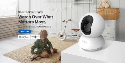 Picture of Tapo C200c Indoor Pan/Tilt Home Security Wi-Fi Camera, FHD, Surveillance Camera, Night Vision, 360° Viewing Angle, Two Way Audio, Motion Detection and Notifications, Integrated Acoustic and Clear Alarm