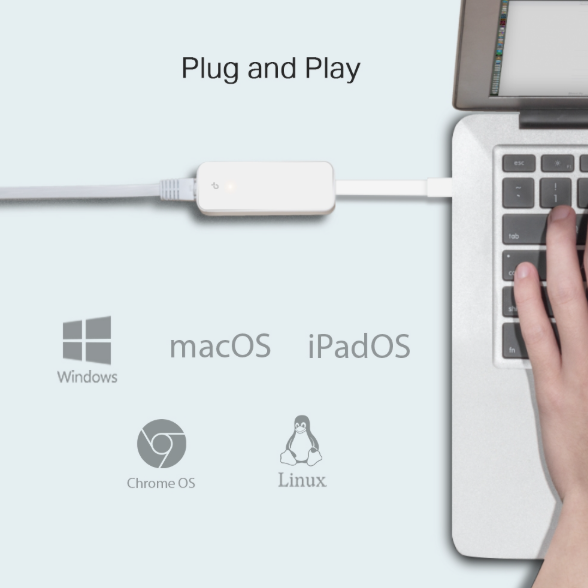 Picture of TP-Link UE300C | USB Type-C to RJ45 Gigabit Ethernet Network Adapter