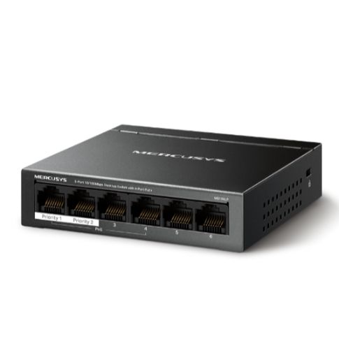 Picture of Mercusys MS106LP 6-Port 10/100Mbps Desktop Switch with 4-Port PoE+