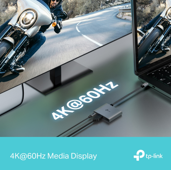 Picture of TP-Link UH3020C USB-C 3-in-1 Multiport Hub with 2 USB-A Ports & USB-C Power Delivery