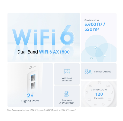 Picture of Mercusys Halo H30G AC1300 Whole Home Gigabit Mesh 2 pack Wi-Fi Router System