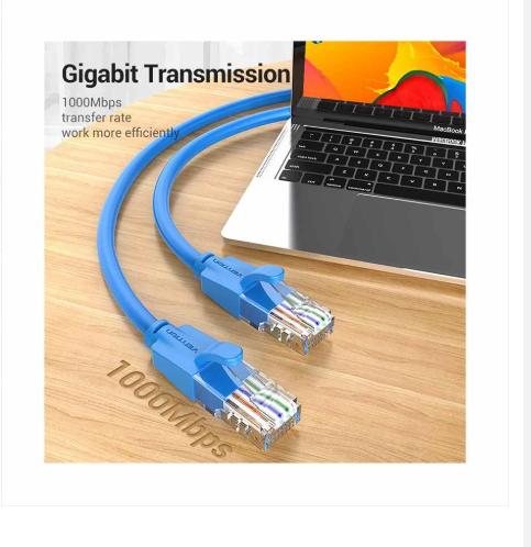 Picture of Vention IBELH Cat-6 UTP, 2 Meter, Blue Network Cable #IBELH