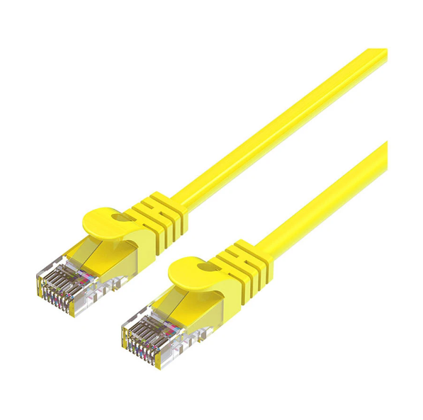 Picture of Yuanxin YWX-015 Cat-5E 0.5 Meter, Yellow Network Cable # YWX-015