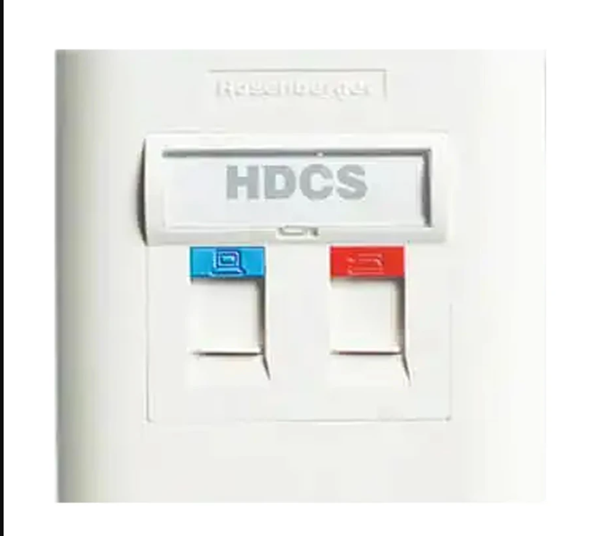 Picture of Rosenberger Plane White Face Plate Double Port