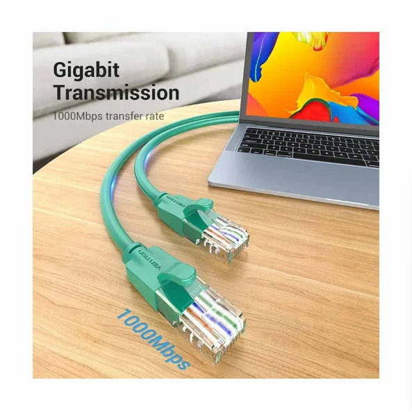 Picture of Vention IBEGH Cat-6 UTP, 2 Meter, Green Network Cable #IBEGH