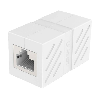 Picture of Ugreen NW114 (20311) CAT-7 RJ45 Female to Female Keystone Jack White Coupler #20311 (1 Pcs)