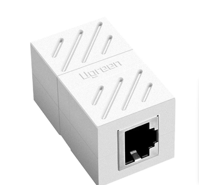Picture of Ugreen NW114 (20311) CAT-7 RJ45 Female to Female Keystone Jack White Coupler #20311 (1 Pcs)