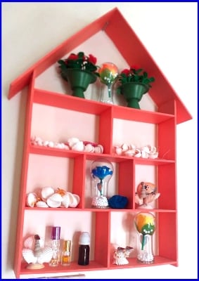 Picture of Wall Shelves for Living Room, Bedroom | Wall Mount Shelf/Rack/Stand/Showcase for Home Decor - Wall Hanging Storage Unit, House Decorative, Showpiece Storage Stand