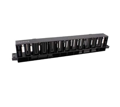 Picture of Vivanco 1U Horizontal Finger Duct Cable Management #VCCPCMP1