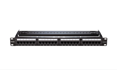 Picture of D-Link NPP-C61BLK241 24 Port Black Fully Loaded Patch Panel