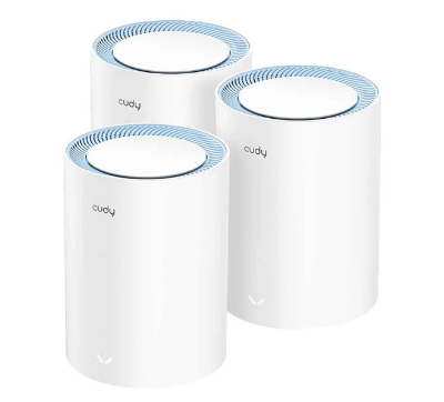 Picture of Cudy M1200 AC1200 Mbps Ethernet Dual-Band Mesh Wi-Fi 5 System (3-Pack)