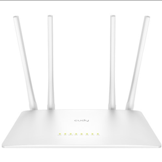 Picture of Cudy WR1200 AC1200 Dual Band Smart Wi-Fi Router - 5dBi High Gain Antennas - 867Mbps at 5GHz and 300Mbps at 2.4GHz - White