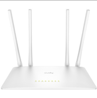 Picture of Cudy WR1200 AC1200 Dual Band Smart Wi-Fi Router - 5dBi High Gain Antennas - 867Mbps at 5GHz and 300Mbps at 2.4GHz - White