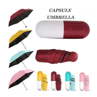 Picture of Capsule Umbrella – Strong Protection in Rain | MNK SHOP (Yellow)