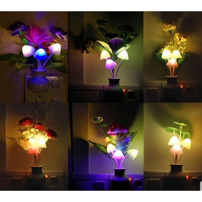 Picture of LED Night Lamp with Flower Design | MNK SHOP (Pink)