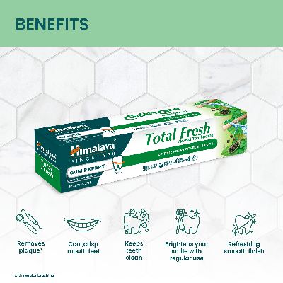 Picture of Himalaya Total Fresh Herbal Toothpaste 80gm