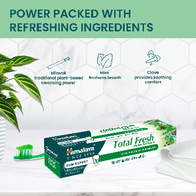 Picture of Himalaya Total Fresh Herbal Toothpaste 80gm
