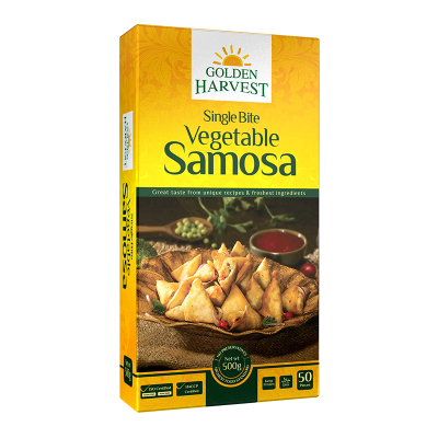 Picture of Single Bite Vegetable Samosa 500 g - 50 PCS