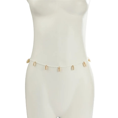 Picture of Shell Waist Chain for White Belly Chain Bikini Body Chain Summer Beach Vacation - Off White