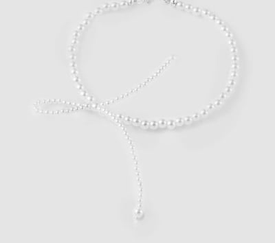 Picture of PEARL BOWKNOT BRACELET BANGLES JEWELRY FOR GIRLS AND WOMEN - Off White