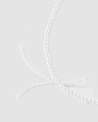 Picture of PEARL BOWKNOT BRACELET BANGLES JEWELRY FOR GIRLS AND WOMEN - Off White