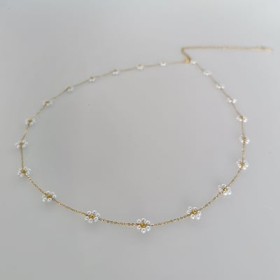 Picture of Pearl Daisy Flowers Waist Chain Korean Jewlary For Girls And Women Tenoor Special - Multi