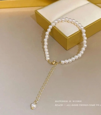 Picture of Pearl Lucky Charm Bracelet for Girls and Women - Wedding, Party, and Travel Accessory Tenoor Special - Multi