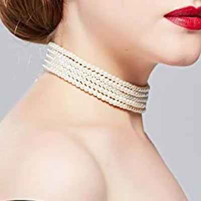 Picture of 5 Layer Pearl Necklace Vintage French Small Anti-pearl Necklaces for Women New Necklace 2023 Fashion Jewelry collars para major collars - Multi