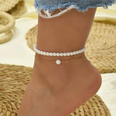 Picture of Multi Layer Anklet /Payel/ Nupur For Girls And Women Wearing At Wedding Occasion Party Dating Travelling Tenoor Special - Multi
