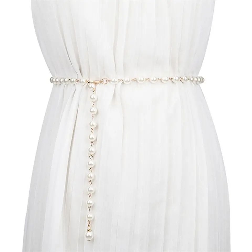 Picture of Pearl waist Belt Gajra Bicha For Girls And Women Wearing At Wedding Occasion Party Dating Tenoor Special - Multi