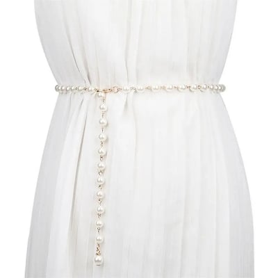 Picture of Pearl waist Belt Gajra Bicha For Girls And Women Wearing At Wedding Occasion Party Dating Tenoor Special - Multi