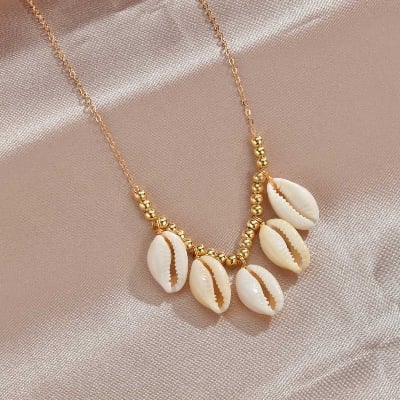 Picture of Personalized Casual Unisex Collar Chain Jewelry Gift, Fashionable Classic Shell Beaded Necklace, Tenoor Special - Multi