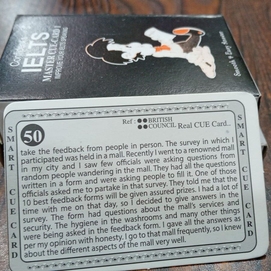 Picture of Confidents Ielts Smart Cue 1 & Master Cue 1 Improve Your Ielts Speaking Card