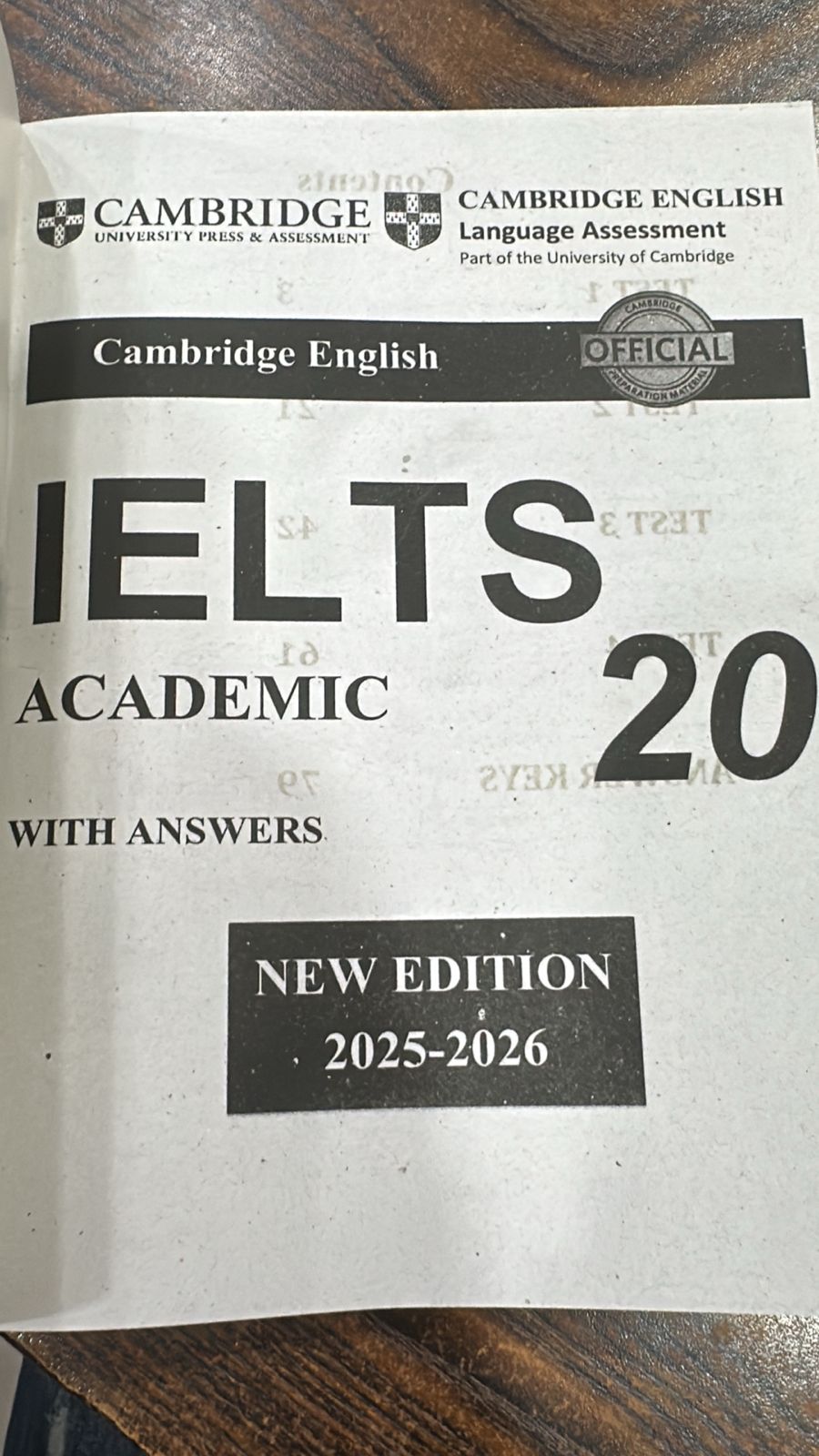 Picture of IELTS Official 8-20 (Academic) without D.V.D (News Print)