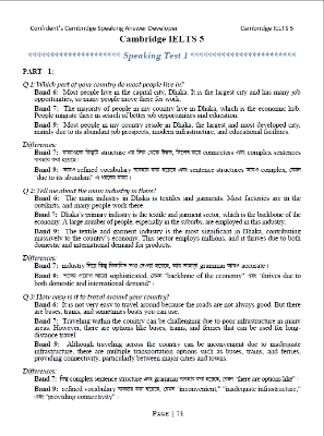 Picture of Cambridge IELTS Speaking Answers Developer Guide