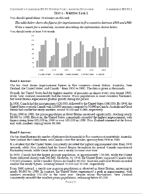 Picture of Cambridge IELTS Writing Task 1 Answers Developer Guide