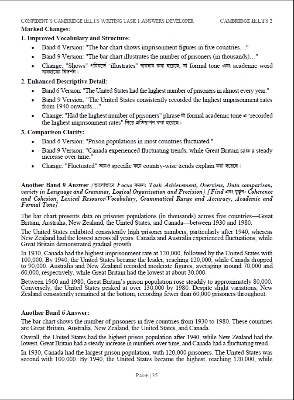 Picture of Cambridge IELTS Writing Task 1 Answers Developer Guide