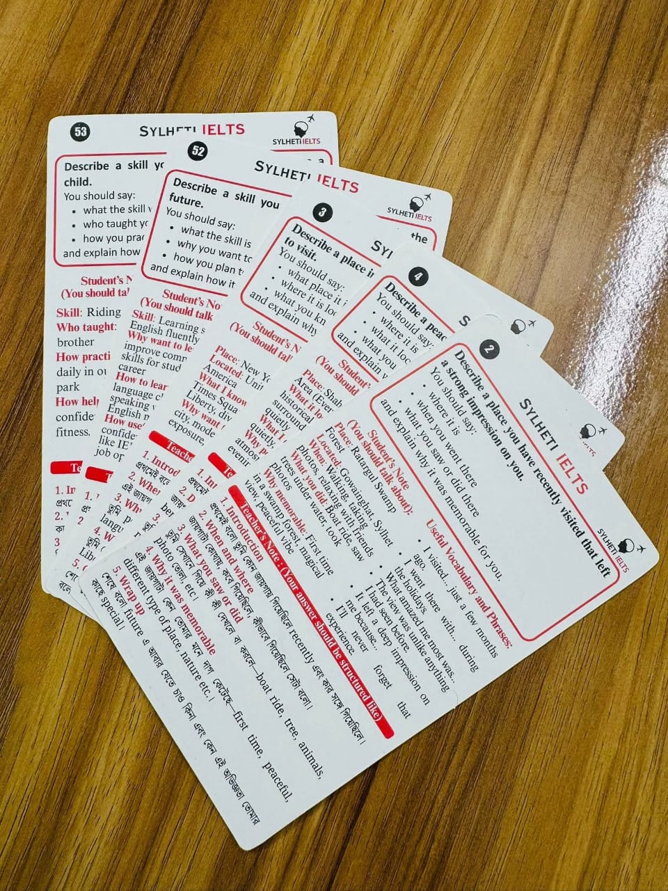 Picture of Sylheti IELTS Speacial Cue Card