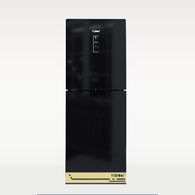 Picture of VISION Glass Door Refrigerator RE-309 Liter Non Frost Top Mount Black