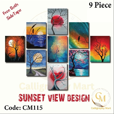 Picture of 9 pcs Most Unique Combo Wallboard set for Home Decoration Multicolor