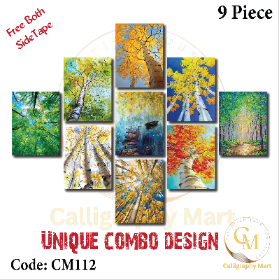 Picture of 9 pcs Most Unique Combo Wallboard set for Home Decoration Multicolor