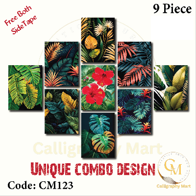 Picture of 9 pcs Most Unique Combo Wallboard set for Home Decoration Multicolor