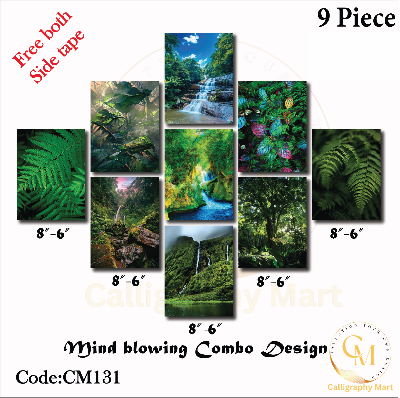 Picture of 9 pcs Most Unique Combo Wallboard set for Home Decoration Multicolor