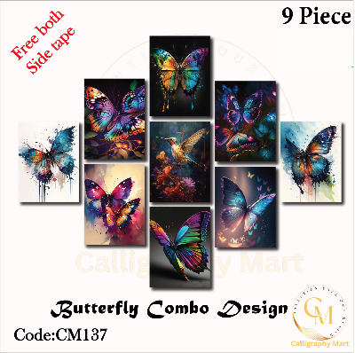 Picture of 9 pcs Most Unique Combo Wallboard set for Home Decoration Multicolor